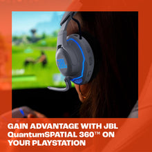 JBL Quantum 910P - Wireless Consol Over-Ear Gaming Headset with Head Tracking-Enhanced, Active Noise Cancelling and Bluetooth, QuantumSPATIAL 360, Hi-Res Certified, Low Latency Wireless (White)