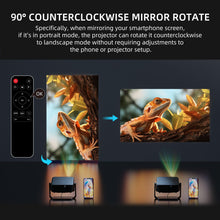 [360°Adjustable Stand] Mini Projector with WiFi and Bluetooth: Electric Focus & Auto Keystone 1080P 500 ANSI Bluetooth Projector, ONOAYO AY3 Portable Movie Phone Projector for Home Upgrade Black