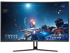 Sceptre 32-inch Curved Gaming Monitor (C325B-185RD) and Logitech MK345 Wireless Keyboard and Mouse Combo