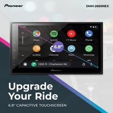 Pioneer DMH-2660NEX Digital Multimedia Receiver, with Apple CarPlay, Android Auto, Amazon Alexa via The Pioneer Vozsis App, Bluetooth and Backup Camera Compatibility, 6.8” Capacitive Touchscreen