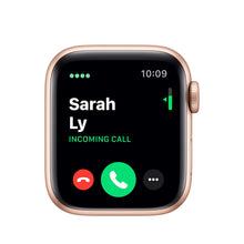 Apple Watch Series 5 (GPS + Cellular, 44MM) - Gold Aluminum Case with Pink Sand Sport Band (Renewed)