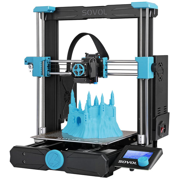 Sovol SV06 3D Printer Open Source with All Metal Hotend Planetary Dual Gear Direct Drive Extruder 25-Point Auto Leveling PEI Build Plate 32 Bit Silent Board Printing Size 8.66x8.66x9.84 inch