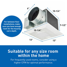 Panasonic WhisperGreen Select - Whisper-Quiet Ventilation Fan with Flex-Z Fast Installation & Optional Add-On Modules - Basement & Bathroom Fan with LED Lighting - FV-1115VKL3