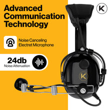 P1 General Aviation Headset - Pilot Headset with Passive Noise Reduction, Noise-Canceling Microphone, Mono Sound, AUX Port, GA Dual Plug & Free Headset Bag