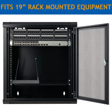 Tedgetal 6U Wall Mount Server Cabinet Network Rack Vented Enclosure Locking Door