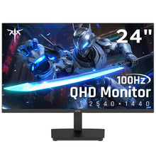 KTC 24 Inch QHD 2560x1440 IPS Computer Monitor, 100Hz Zero-Frame 2K Gaming Office Monitor, Adaptive Sync, HDR10, VESA, Tilt Adjustable, Low Blue Light, DisplayPort, HDMI, H24T27