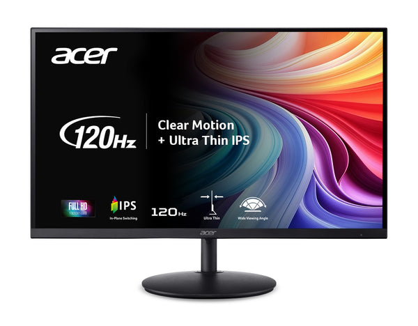 Acer SH272 G0bih 27" IPS Full HD (1920 x 1080) Ultra-Thin Gaming Office Monitor | Adaptive-Sync Support (FreeSync Compatible) | Up to 120Hz Refresh | 1ms (VRB) | Adjustable Stand | HDMI & VGA Ports