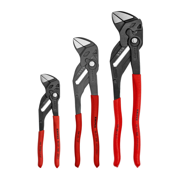 Knipex - 3 Pc Black Pliers Wrench Set (7", 10", & 12") (002006US3)