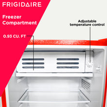 Frigidaire Retro Compact Fridge with Chiller, 3.2 cu ft Countertop Fridge with Built-In Bottle Opener, Compact Refrigerator for Office, Bedroom, Dorm Room or Cabin - 16.5