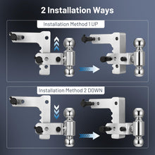 Filluck Adjustable Trailer Hitch Fits 2