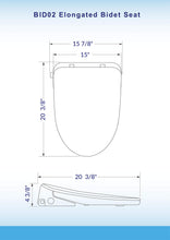 WOODBRIDGE BID -02 Smart Toilet Seat, White