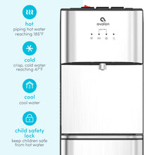 Avalon A3F Bottom Loading Water Cooler Dispenser with BioGuard-3 Temperature Settings-UL-Filtered