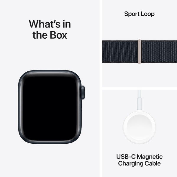 Apple Watch SE (2nd Gen) [GPS 40mm] Smartwatch with Midnight Aluminum Case with Midnight Sport Loop. Fitness & Sleep Tracker, Crash Detection, Heart Rate Monitor, Carbon Neutral