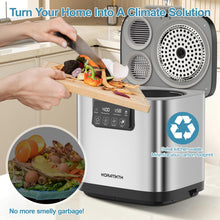 4L Electric Composter for Kitchen: Indoor Smart Quick Composting Machine with LED Timer Display, Odorless/Low-Noise Auto Garbage Disposal Home Countertop Compost Bin,Turn Waste into Natural Fertilizer