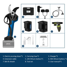 SWANSOFT Electric Pruning Shears, 1.57 inch Cutting Diameter Cordless Electric Pruners Shears Battery Powered, 1050W Tree Branch Pruner with 2Ah+4Ah Lithium Battery (8605pro)