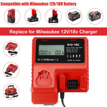 New Version 18V 9.0 Ah Battery and Charger Combo Kit Replace for Milwaukee m18V Lithium Ion Batteries 48-11-1862/1852/1840/1830(2)+ 18V Battery Charger 48-59-1812