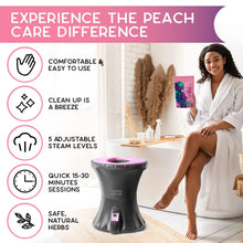 Yoni Peach Care Electric Steaming Seat for Women with Steaming Herbs - Supports Healthy Ph Balance, Menstrual Support, Postpartum Care, Cleanse Vaginal Odor and Dryness - Feminine Care Product