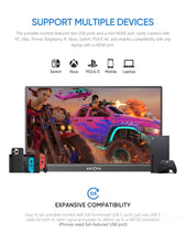 ARZOPA 16.1'' 144Hz Portable Gaming Monitor, 106% sRGB 1080P FHD Kickstand Portable Monitor with HDR, Ultra Slim, Eye Care, External Second Screen for Laptop, PC, PS5, Mac, Xbox-Z1FC