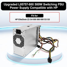 LXun Upgrade L05757-800 901759-013 500W Switching Power Supply Compatible with HP EliteDesk Z2 G4 800 880 600 G3 G5 DPS-500AB-32 A 795-0003UR PA-4501-1 L07304-003 901759-001 DPS500AB32 Power Supply