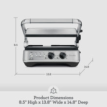 Breville Sear & Press Grill BGR700BSS, Brushed Stainless Steel