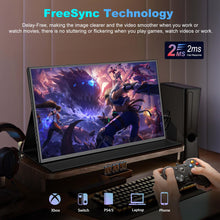 Portable Monitor for Laptop, FHD IPS 1080P Laptop Monitor USB C HDMI Gaming Ultra-Slim Screen w/Invisible Stand & Speaker,Plug&Play, External Travel Monitors for Laptops PC Mac Xbox PS5/PS4 Switch