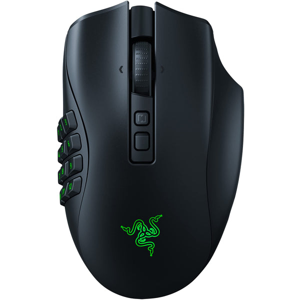 Razer Naga V2 Pro Wireless Gaming Mouse: Interchangeable Side Plate w/ 2, 6, 12 Button Configurations - Focus+ 20K DPI Optical Sensor - Fastest Gaming Mouse Switch - Chroma RGB Lighting