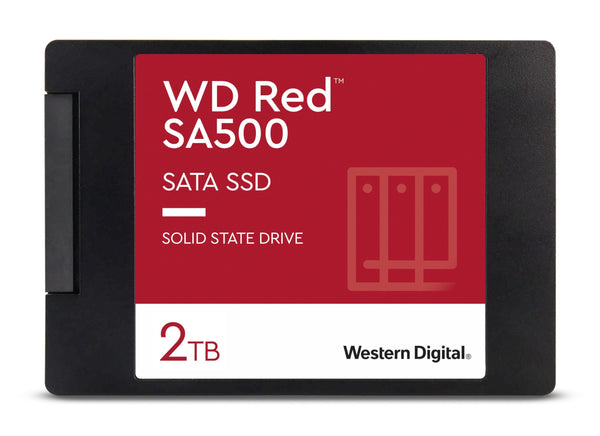 Western Digital 2TB WD Red SA500 NAS 3D NAND Internal SSD - SATA III 6 Gb/s, 2.5"/7mm, Up to 560 MB/s - WDS200T1R0A