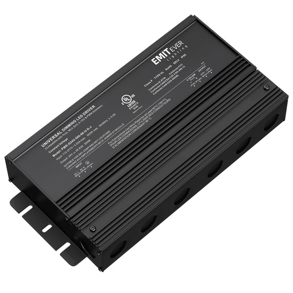 EMITEVER Dimmable Led Driver, 500W AC 110V-277V to DC 24V Transformer, 5-in-1 Dimming: ELV/MLV/TRIAC / 0-10V / 1-10V / 10V PWM/Potentiometer, Waterproof IP67 and UL Listed