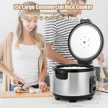 Oshenic Commercial Rice Cooker & Warmer 84 Cups (Cooked),15.85 Qt / 15 Liter Large Capacity Rice Cooker,Auto Keep Warm,Non-Stick Inner Pot,1350W Fast Cooking Electric Rice Cooker For Restaurant,Hotel