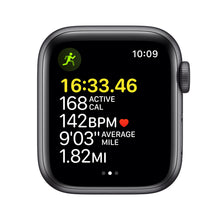 Apple Watch SE (Gen 1) [GPS 40mm] Smart Watch w/Space Grey Aluminium Case with Midnight Sport Band. Fitness & Activity Tracker, Heart Rate Monitor, Retina Display, Water Resistant