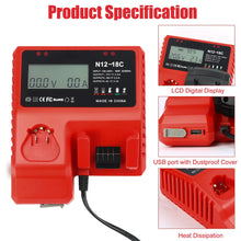 New Version 18V 9.0 Ah Battery and Charger Combo Kit Replace for Milwaukee m18V Lithium Ion Batteries 48-11-1862/1852/1840/1830(2)+ 18V Battery Charger 48-59-1812