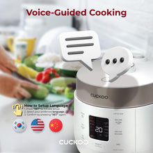 CUCKOO CRP-ST0609FW 6-Cup (Uncooked) / 12-Cup (Cooked) Twin Pressure Rice Cooker & Warmer with Nonstick Inner Pot, 16 Menu Options, 3 Voice Guide, Auto Clean (White)