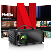 [Netflix-Licensed/Dolby Audio]Outdoor-Projector 4K with Wifi 6 and Bluetooth,ONOAYO 1000ANSI Native 1080P Portable Projector,Built-in Netflix/YouTube/PrimeVideo,Electric Focus Keystone Smart Projector