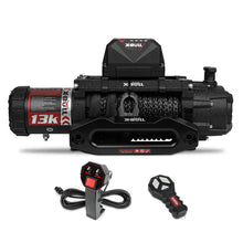 X-BULL Electric Winch 13000 lb. Load Capacity with 79ft Synthetic Rope and Hawse Fairlead 12V IP68 Waterproof, Wired and Wireless Remote for 4WD 4x4 Off-Road Vehicle Truck Jeep