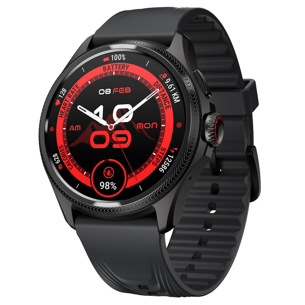 Ticwatch Pro 5 Enduro Smartwatch for Men 1.43" Android Wear OS Smart Watch 90 Hrs Battery 110+ Workout Modes Health Fitness Tracker Outdoor 5ATM GPS Compass Not Compatible with iPhone