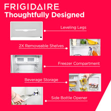 Frigidaire Retro Compact Fridge with Chiller, 3.2 cu ft Countertop Fridge with Built-In Bottle Opener, Compact Refrigerator for Office, Bedroom, Dorm Room or Cabin - 16.5