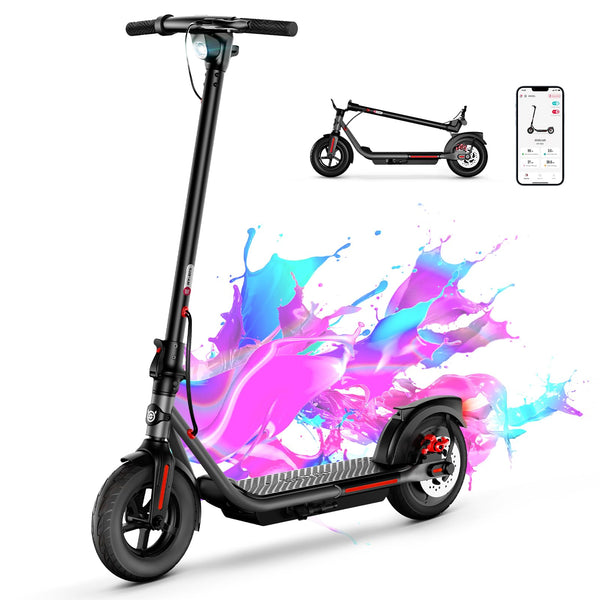 SISIGAD Electric Scooter Adults,8.5" Tires/10 Tires,Peak 500W Motor,Top Speed 19/22Mph,Long Range,Folding E-Scooter with Dual Suspension and Braking System,Smart Control