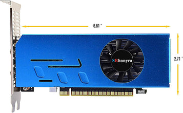 SRhonyra GTX 750 Ti 4GB 4 Monitor Video Card Featuring Locked Resolution, GDDR5 128-Bit 6×HDMI 2.0 Ports, Video Wall Projection Fusion Stock Monitoring