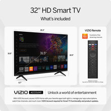 VIZIO 32-inch HD Smart TV 720p LED w/Alexa Compatibility, Google Cast Built-in, Bluetooth Headphone Capable (VHD32M-08, New)