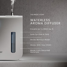 The Magic Scent Diffuser, Scent Air Machine for Home, Hotels & Commercial Use, HVAC or Portable Nebulizing Diffuser - Large Room Waterless Scent Machine - Aroma Oil Included