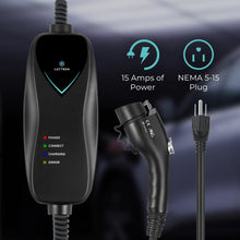 Lectron Level 1 J1772 Charger (WiFi Version) - 110V, 15 Amp, NEMA 5-15 Plug, 16 ft Extension Cord - Portable Electric Car Charger for J1772 Evs