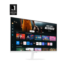 SAMSUNG 32-Inch M7 (M70D) Series 4K UHD Smart Monitor with Streaming TV, Speakers, HDR10, USB-C, Multiple Ports, Gaming Hub, SolarCell Remote, Vision Accessibility Tools, LS32DM703UNXZA, 2024, White