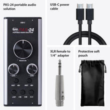 KNA PAS-24 Portable Audio Interface – 24-Bit/192kHz USB Sound Card for Home Recording Musicians and Creators, XLR & 1/4