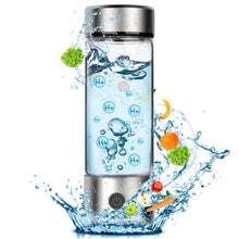 Fakllod Hydrogen Water Bottle Generator, Portable Rechargeable aquahealth Hydrogen Water, Hydrogen Water Ionizer Machine, with SPE/PEM Technology, for Home Office Travel Fitness Drinking, Silver