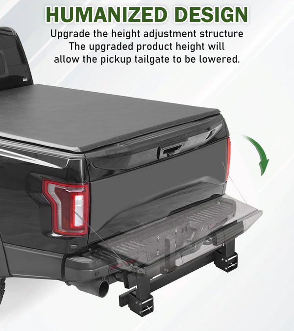 ELITEWILL Dual Trash Can Hauler Allowing Backing-up High-Loading Garbage Can Towing Hitch Carrier Fit for Vehicle/Cars/Trucks/Golf Carts/ATV/UTV with 2" Hitch Receiver