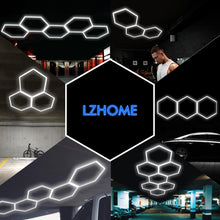 Updated Hexagon Garage Light: 79200LM Super Bright Hexagon Garage LED Light, 5000K Natural White, 75 Packs LED Light Car Detailing Ceiling Shop Lights for Warehouse Basement Gym Barbershop Salon