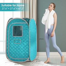 amocane Portable Steam Sauna, Foldable Lightweight Steam Saunas for Home Spa, 4L & 1400W Steam Generator with Protection, Steam Sauna with Remote Control for Relaxation & Detox