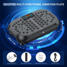 Vibration Plate Exercise Machine - CrazyFeb Vibration Plate for Lymphatic Drainage, Whole Body Vibrating Plate Exercise Machine - Waver Vibration Plate High-Intensity Fitness Equipment for Weight Loss