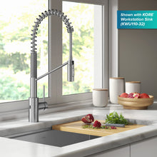 KRAUS Oletto Touchless Sensor Commercial Pull-Down Single Handle Kitchen Faucet with QuickDock Top Mount Assembly in Spot Free Stainless Steel, KSF-2631SFS