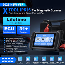 XTOOL IP616 V2.0 OBD2 Scanner Diagnostic Tool with 31+ Resets, Lifetime Free Update Scanner for Car, CAN FD & DoIP, ECU Configuration, Full Systems Scan Tool for All Vehicles, Android 10